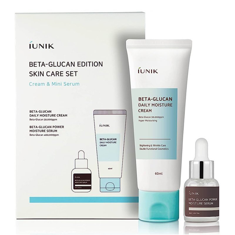 iUNIK Beta-Glucan Edition Skincare Set – kosmetikos mini rinkinys su beta gliukanu