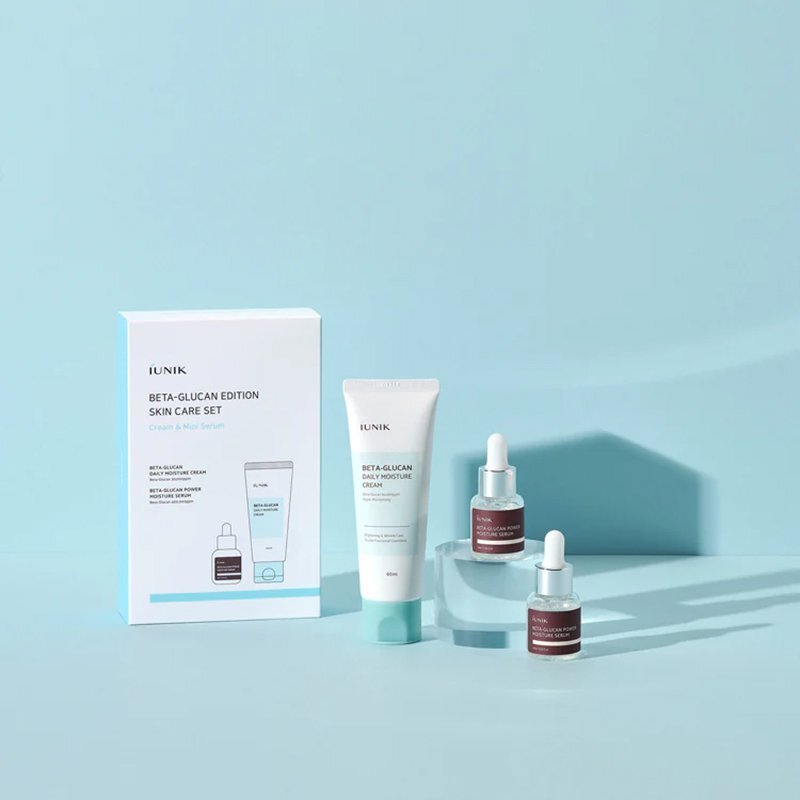 iUNIK Beta-Glucan Edition Skincare Set – kosmetikos mini rinkinys su beta gliukanu
