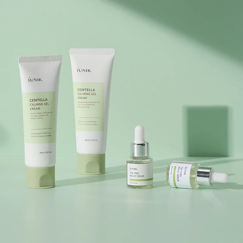 iUNIK Centella Edition Skincare Set – kosmetikos mini rinkinys su centele