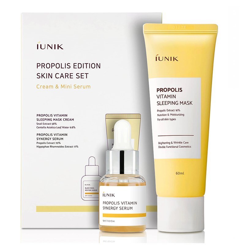 iUNIK Propolis Edition Skincare Set – kosmetikos mini rinkinys su propoliu