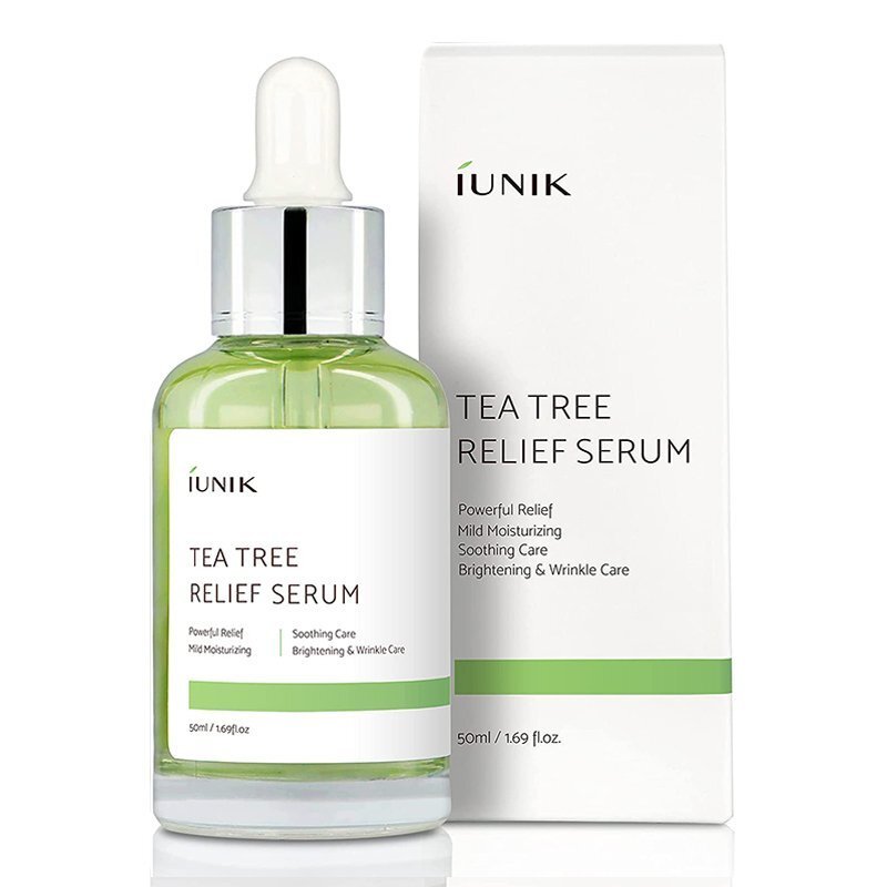 iUNIK Tea Tree Relief Serum – raminamasis veido serumas