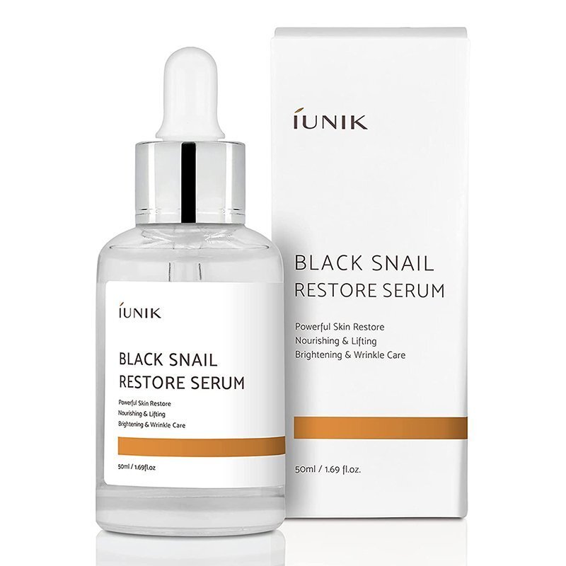 iUNIK Black Snail Restore Serum – regeneruojamasis veido serumas