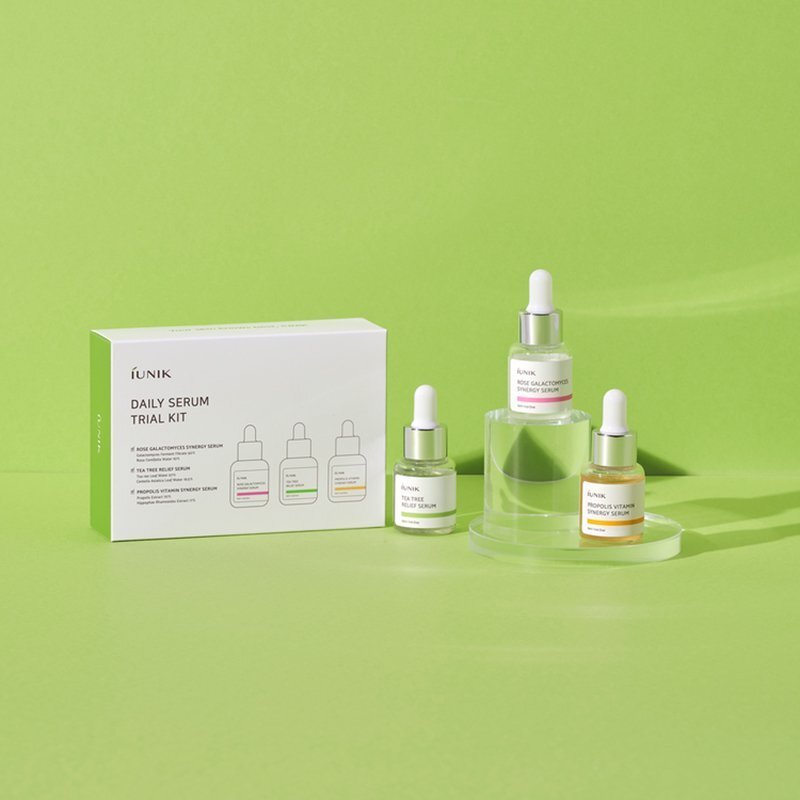 iUNIK Daily Serum Trial Kit – mini serumų rinkinys