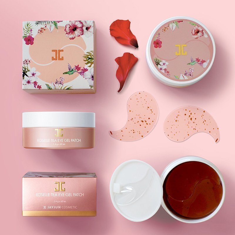 Jayjun Roselle Tea Eye Gel Patch – šviesinamosios paakių kaukės