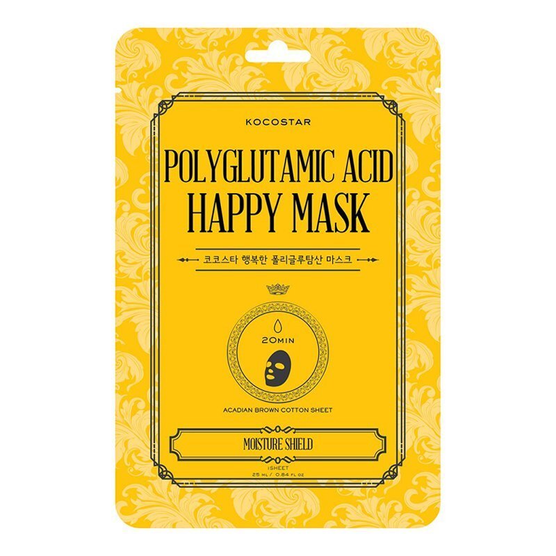 Kocostar Polyglutamic Acid Happy Mask – drėkinamoji veido kaukė