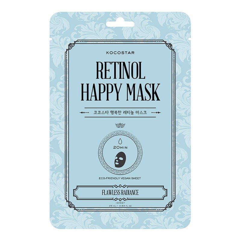 Kocostar Retinol Happy Mask – jauninamoji veido kaukė
