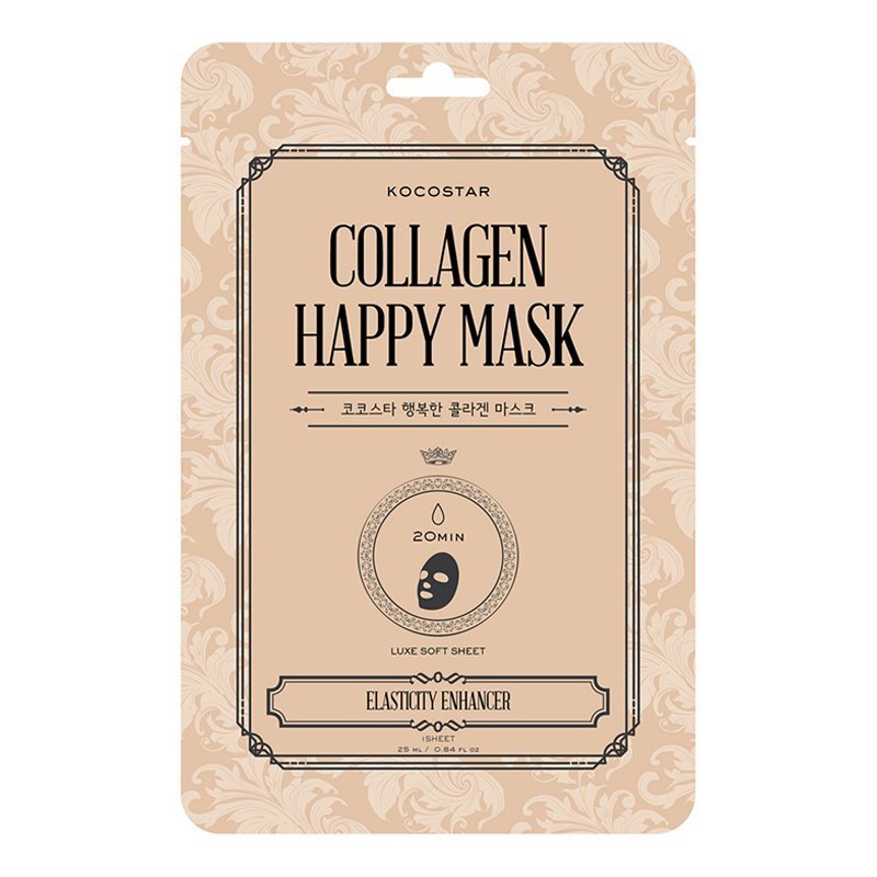 Kocostar Collagen Happy Mask – stangrinamoji veido kaukė