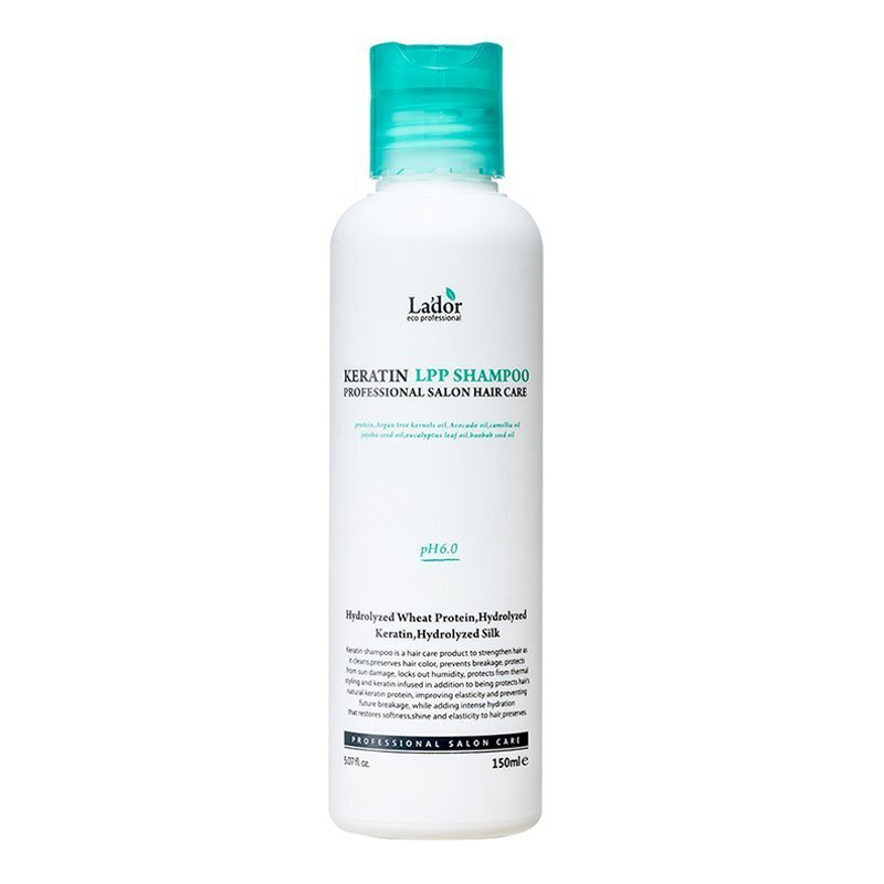 Lador Keratin LPP Shampoo – atkuriamasis plaukų šampūnas, 150 ml. (2024.03.31)