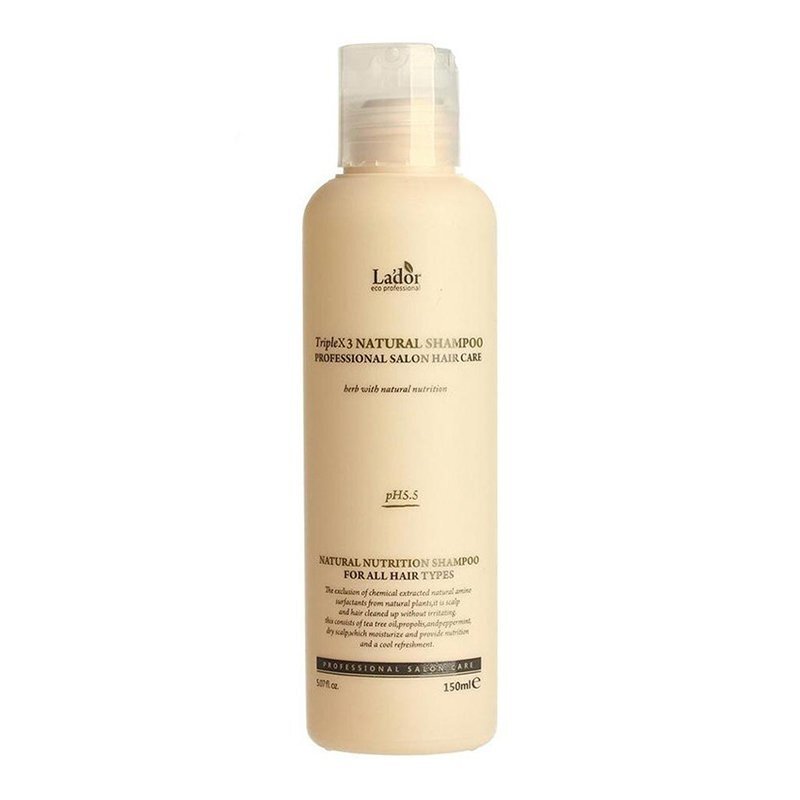 Lador TripleX3 Natural Shampoo – plaukų šampūnas, 150 ml.