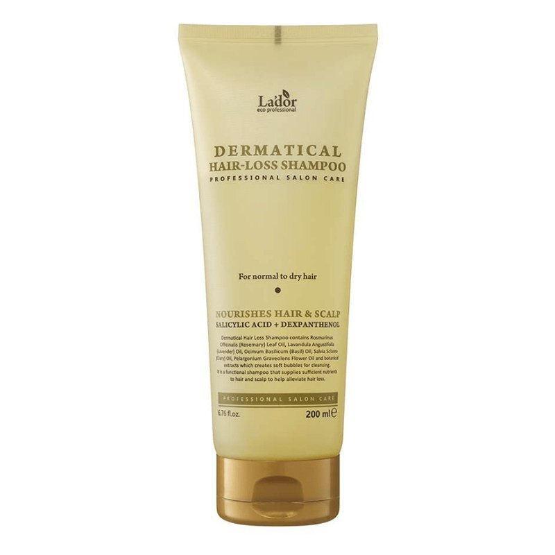 Lador Dermatical Hair-Loss Shampoo For Normal To Dry Hair – šampūnas nuo plaukų slinkimo, 200 ml.