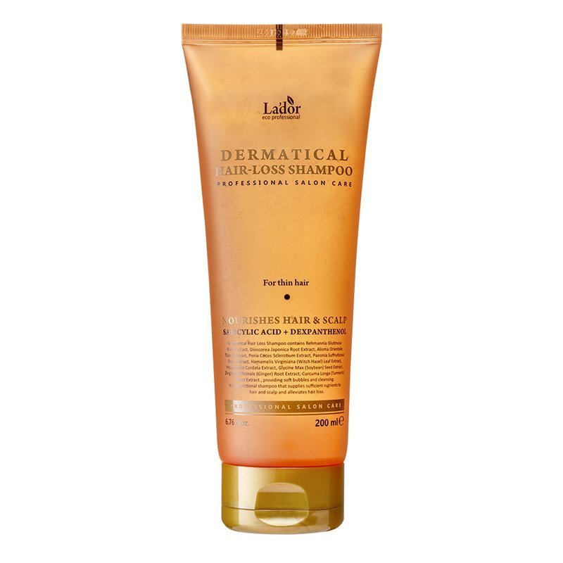 Lador Dermatical Hair-Loss Shampoo For Thin Hair – šampūnas nuo plaukų slinkimo, 200 ml.