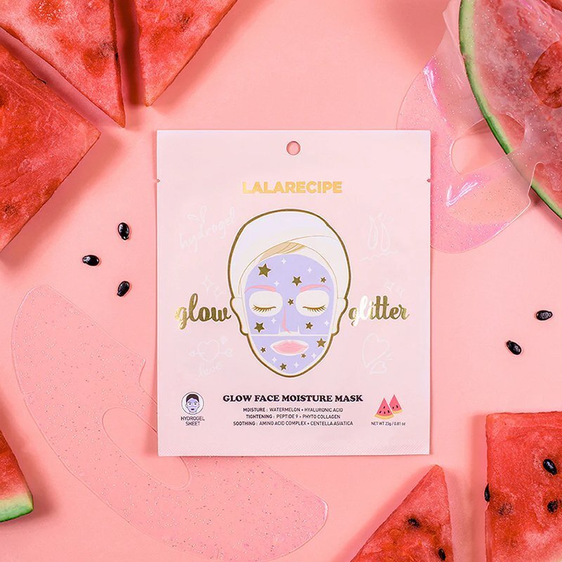 LALARECIPE Glow Face Moisture Mask – drėkinamoji hidrogelio veido kaukė