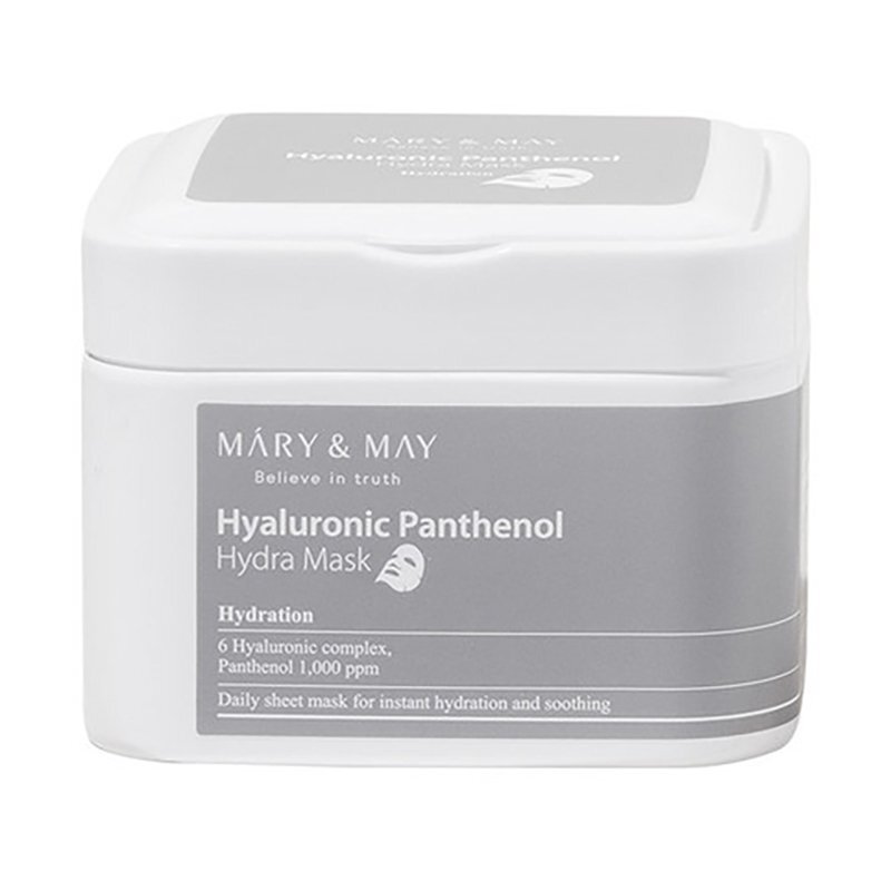 Mary & May Hyaluronic Panthenol Hydra Mask – drėkinamosios veido kaukės
