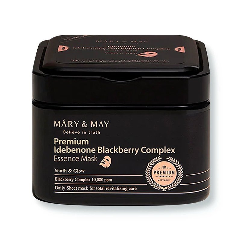 Mary May Premium Idebenone Blackberry Complex Essence Mask – jauninamosios veido kaukės