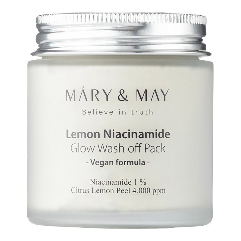 Mary & May Lemon Niacinamide Glow Wash Off Pack – nuplaunama molio kaukė