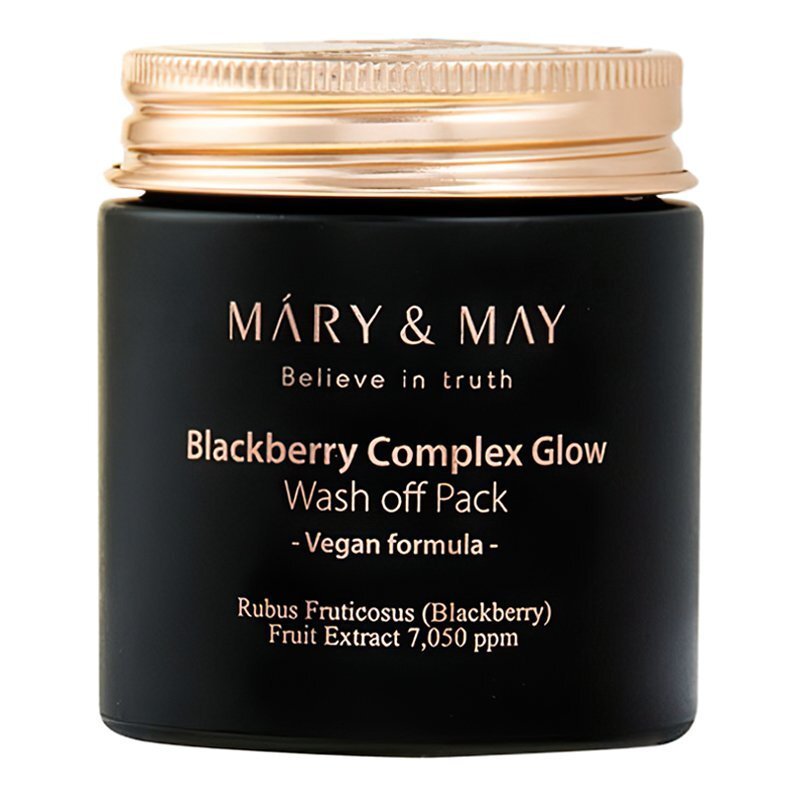 Mary & May Blackberry Glow Wash Off Pack – nuplaunama molio kaukė