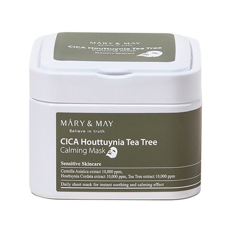 Mary May CICA Houttuynia Tea Tree Calming Mask – raminamosios veido kaukės