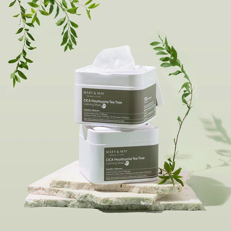 Mary May CICA Houttuynia Tea Tree Calming Mask – raminamosios veido kaukės