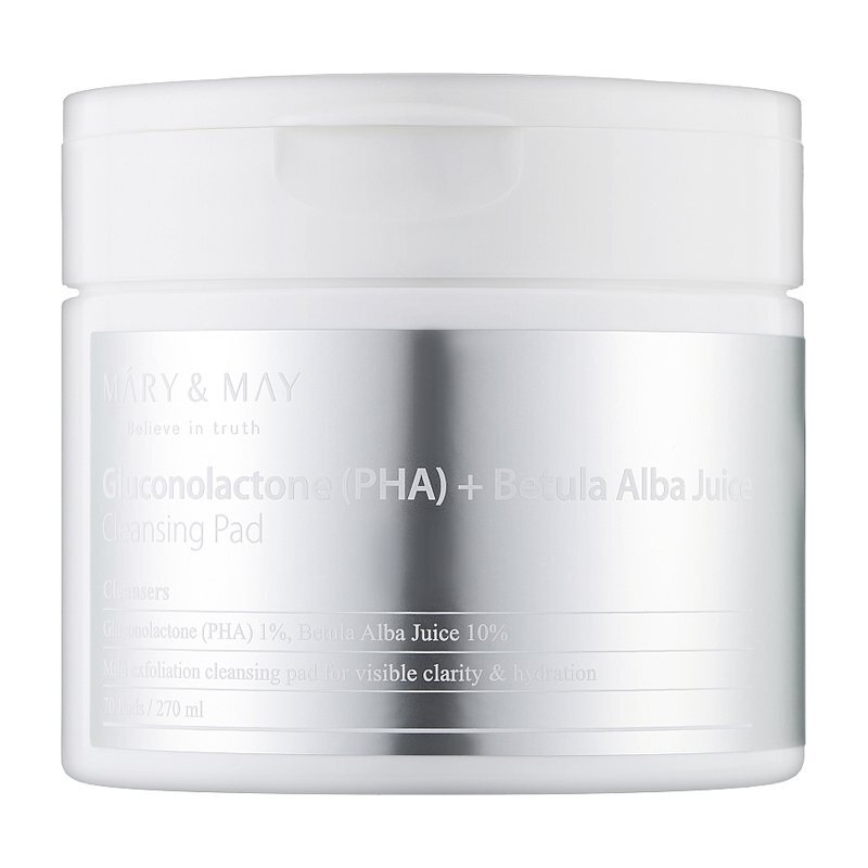 Mary May Gluconolactone (PHA)+Betula Alba Juice Cleansing Pad – šveičiamieji diskeliai