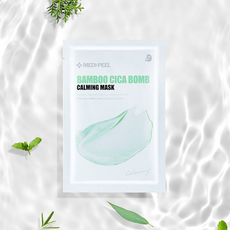 Medi-Peel Bamboo Cica Bomb Calming Mask – raminamoji veido kaukė