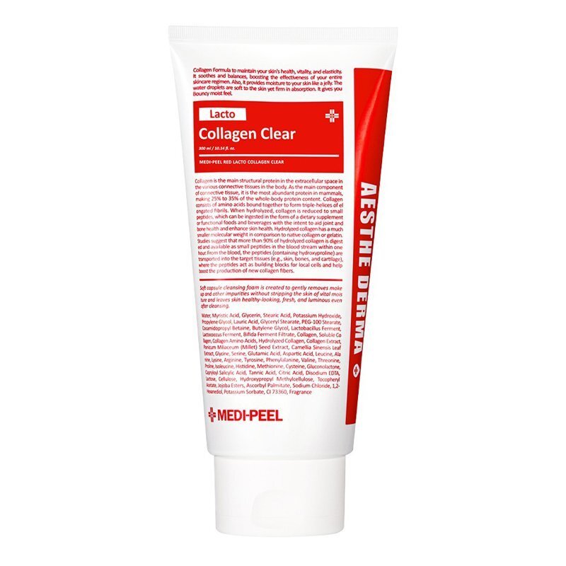 Medi-Peel Red Lacto Collagen Clear - valomosios veido putos , 300 ml.
