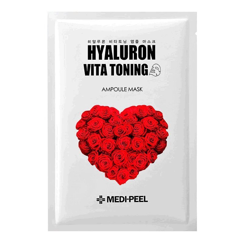 Medi-Peel Hyaluron Vita Toning Ampoule Mask – veido kaukė