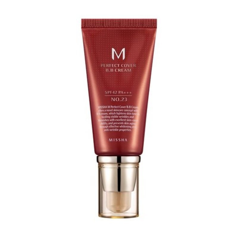 MISSHA M Perfect Cover BB Cream SPF42/PA+++ (No.23/Natural Beige) - BB kremas, 50 ml.