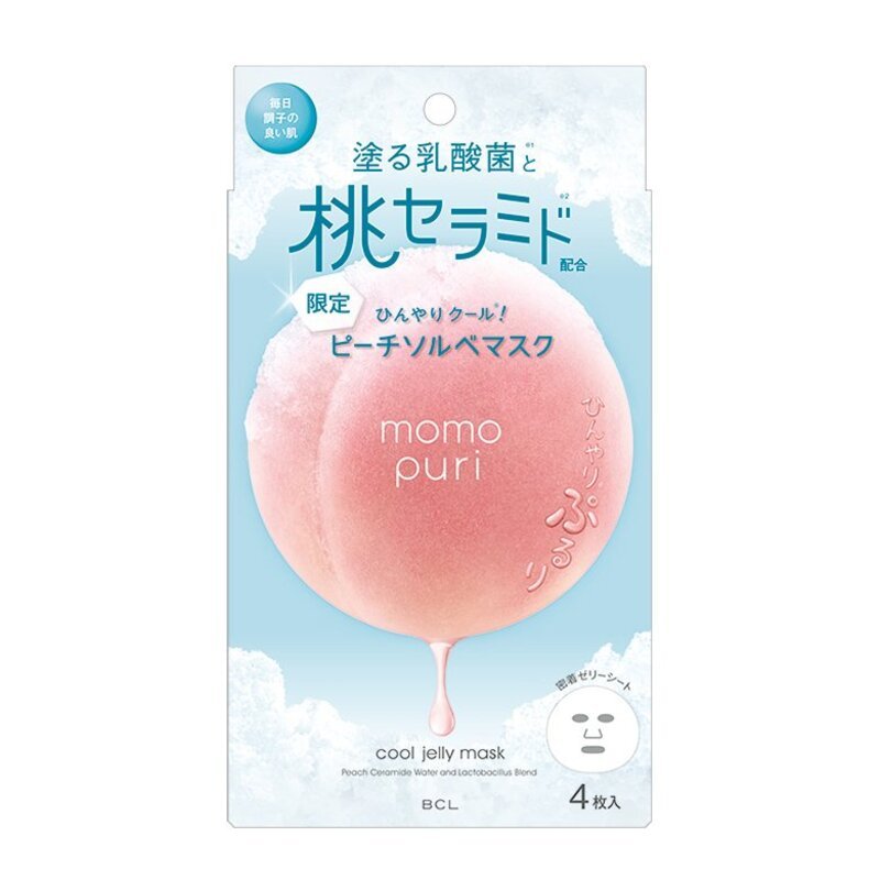 BCL Momo Puri Cool Jelly Face Mask - veido kaukė, 1 vnt.