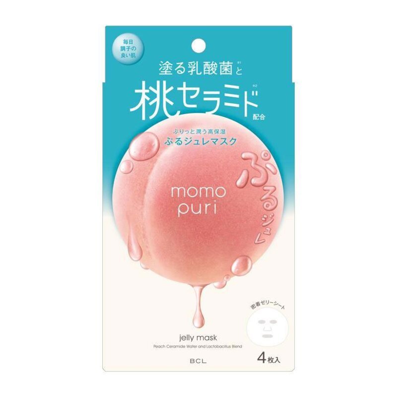 Momo Puri Jelly Face Mask - veido kaukė, 1 vnt.