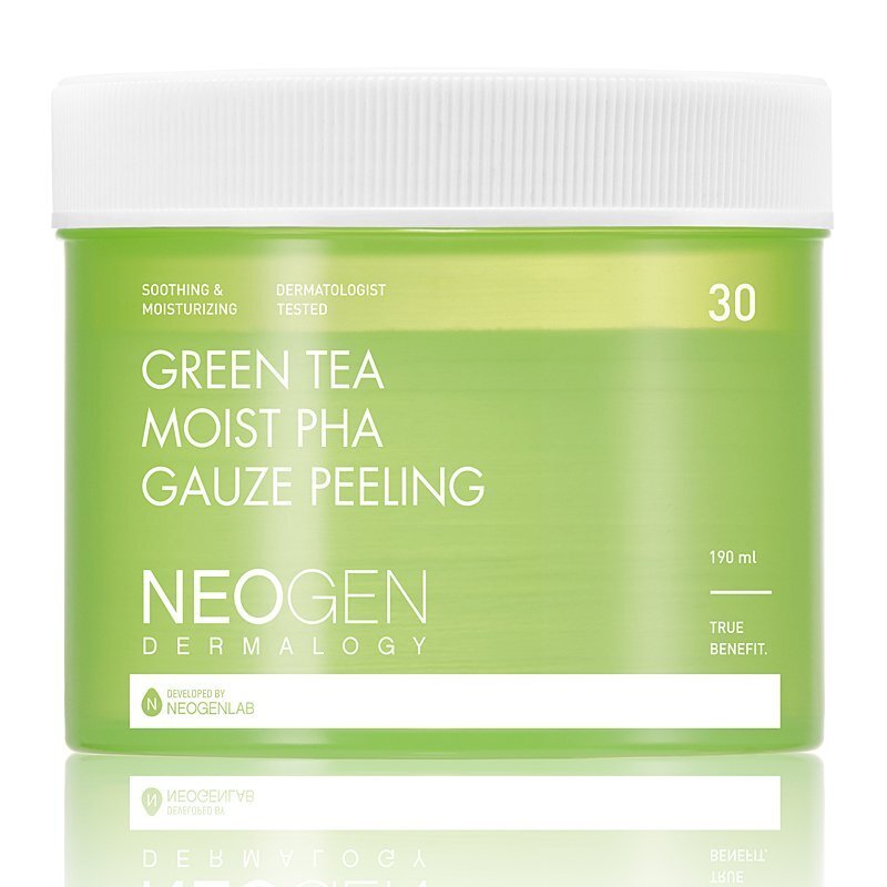 Neogen Dermalogy Green Tea Moist PHA Gauze Peeling – šveičiamieji diskeliai