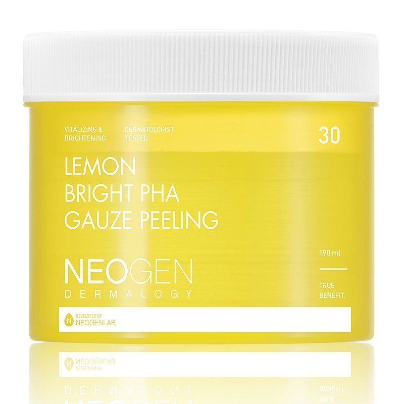 Neogen Dermalogy Lemon Bright PHA Gauze Peeling  – šveičiamieji diskeliai