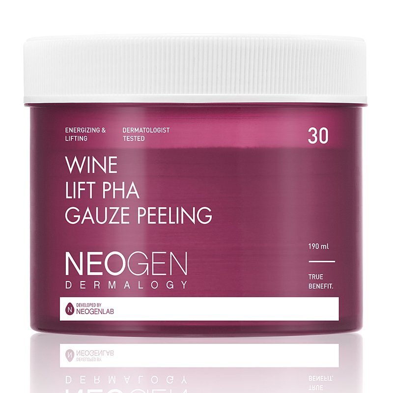 Neogen Dermalogy Wine Lift PHA Gauze Peeling  – šveičiamieji diskeliai