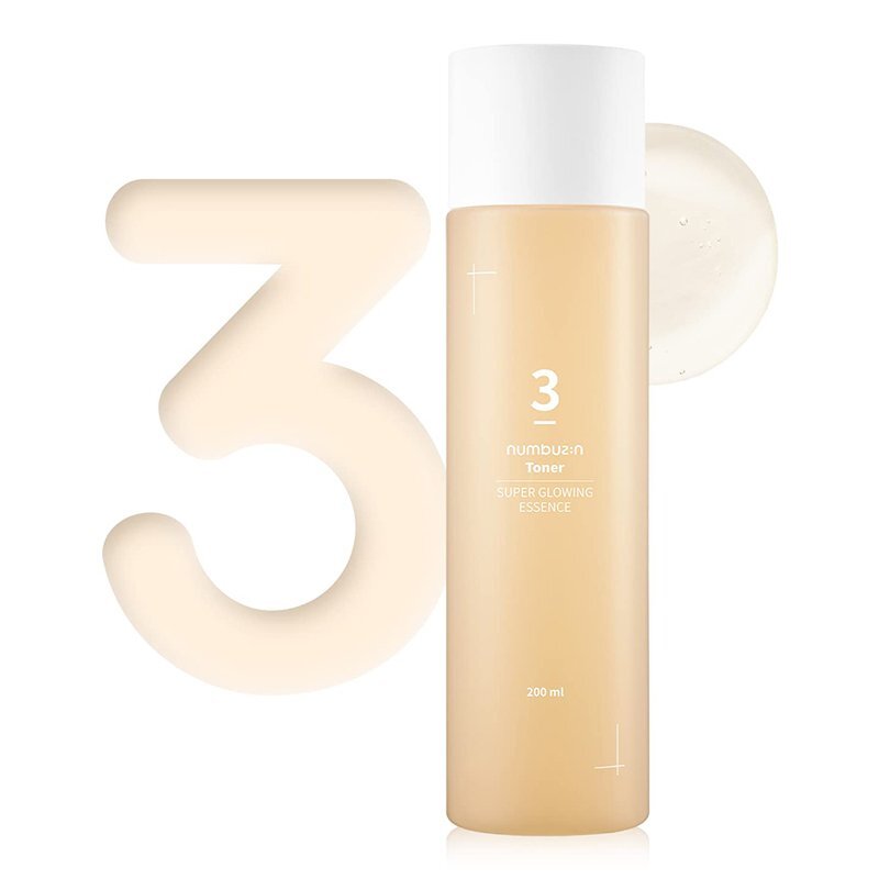 numbuzin No. 3 Super Glowing Essence Toner – švytėjimo suteikiantis tonikas