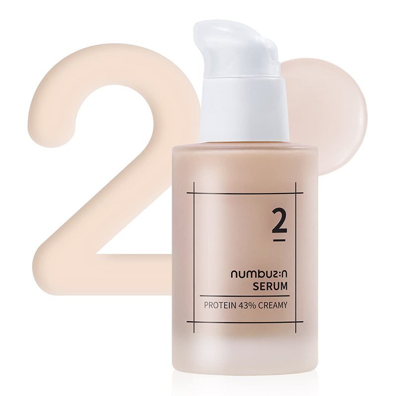 numbuzin No.2 Protein 43% Creamy Serum – odos barjerą stiprinantis serumas su proteinais