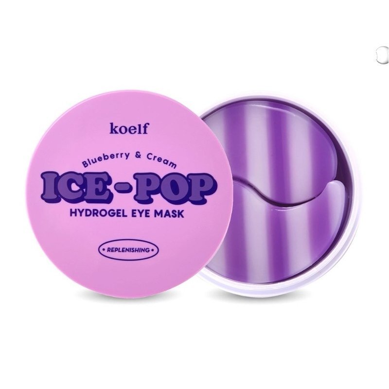 Koelf Blueberry & Cream Ice Pop Hydrogel Eye Mask - drėkinamosios paakių kaukės