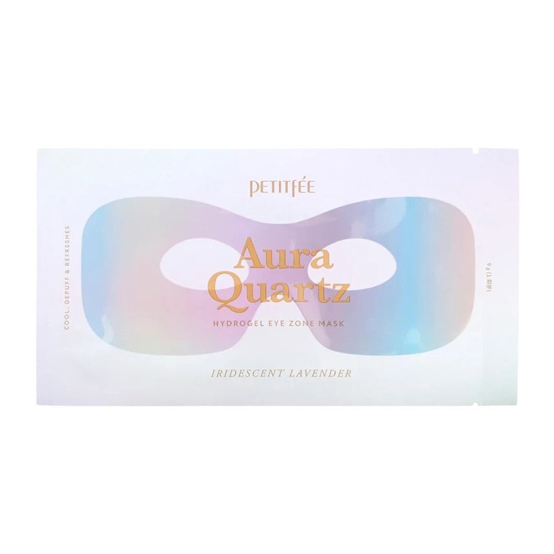 Petitfee Aura Quartz Hydrogel Eye Zone Mask Iridescent Lavender – paakių kaukė