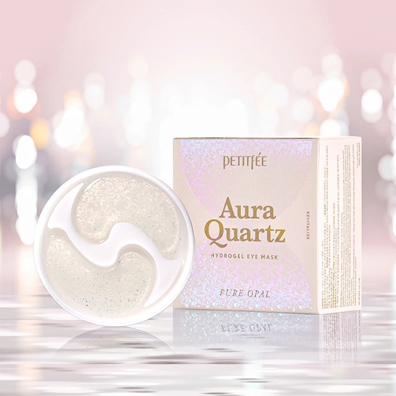 Petitfee Aura Quartz Hydrogel Eye Mask Pure Opal – paakių kaukės