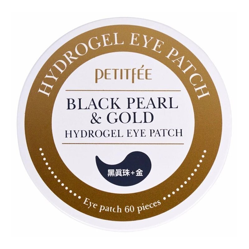 Petitfee Black Pearl & Gold Hydrogel Eye Patch – paakių kaukės