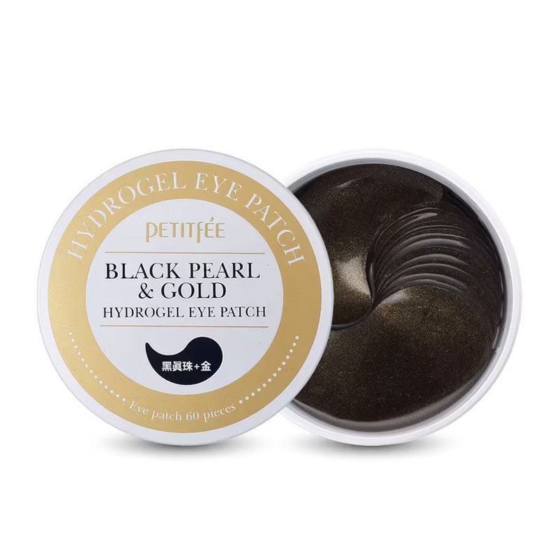 Petitfee Black Pearl & Gold Hydrogel Eye Patch – paakių kaukės
