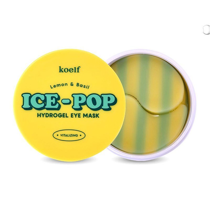 Koelf Lemon & Basil Ice Pop Hydrogel Eye Mask - šviesinamosios paakių kaukės
