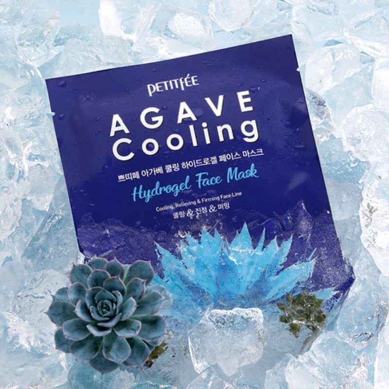 Petitfee Agave Cooling Hydrogel Face Mask – vėsinamoji hidrogelio kaukė