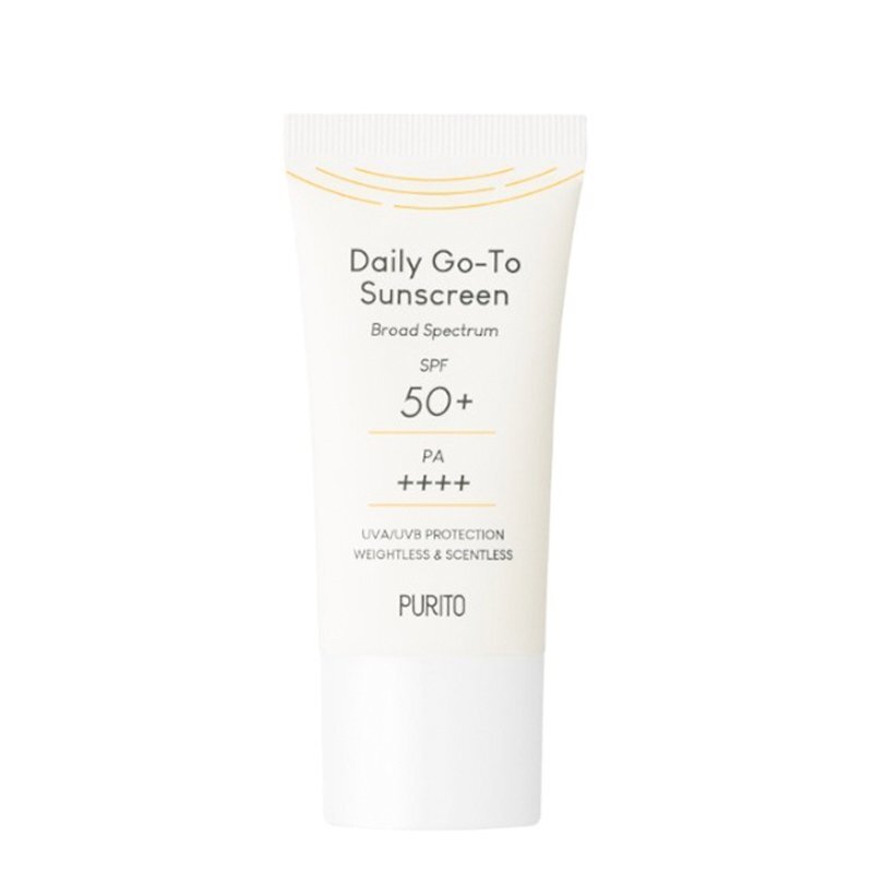 Purito Daily Go-To Sunscreen SPF50+ PA++++  Mini - apsauginis kremas nuo saulės, 15 ml.