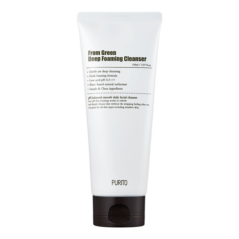 Purito From Green Deep Foaming Cleanser - valomosios putos
