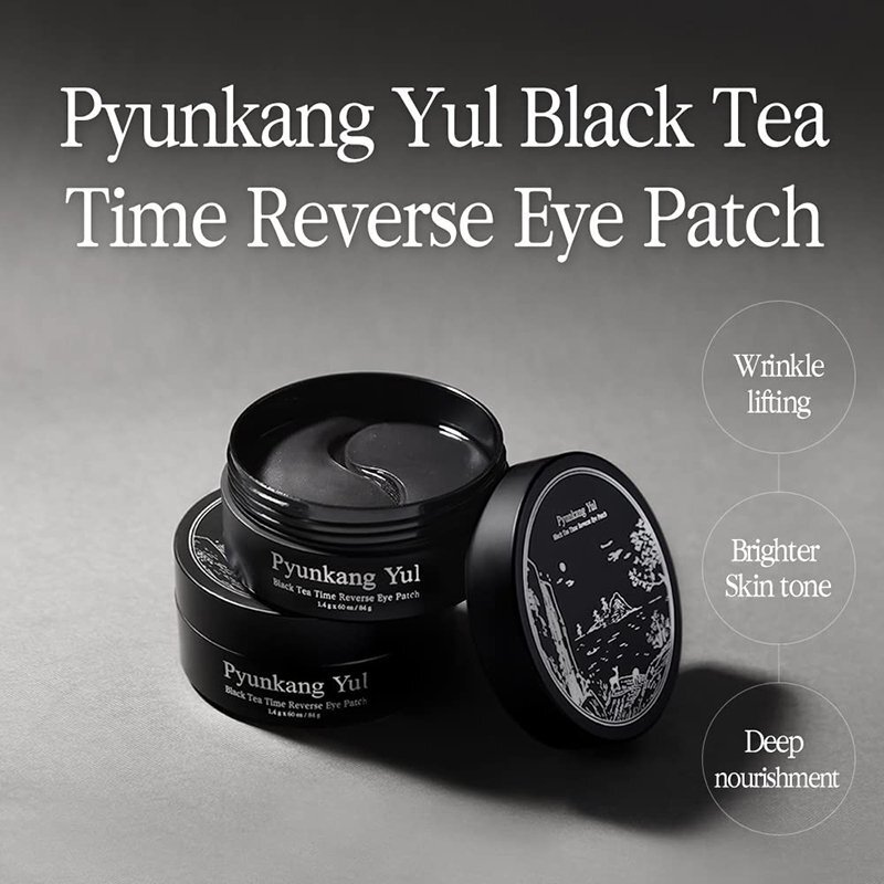 Pyunkang Yul Black Tea Time Reverse Eye Patch – jauninamosios paakių kaukės