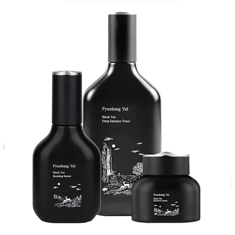 Pyunkang Yul Black Tea Line Gift Set – kosmetikos rinkinys su juodąja arbata