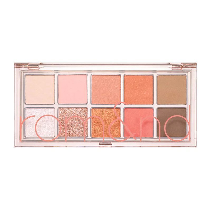 rom&nd Better Than Palette Energetic 08 Peach Dalhlia Garden – šešėlių paletė