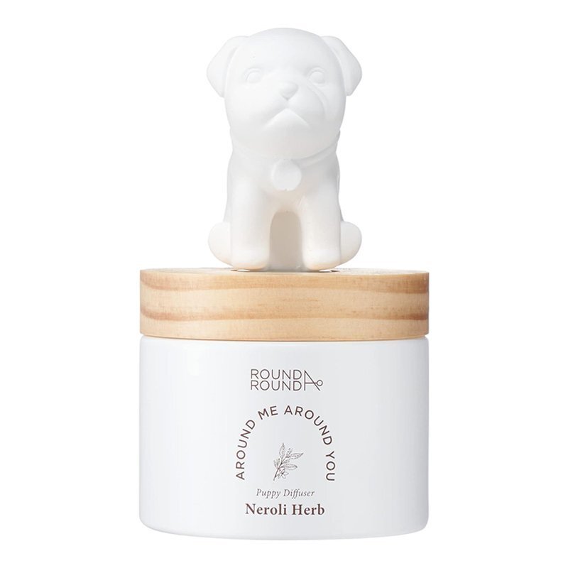 Round A'round Puppy Diffuser Sleepy Pug Neroli Herb – namų kvapų difuzorius