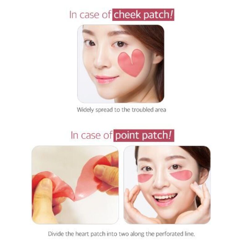 Secret Key Pink Racoony Hydro Gel Eye & Cheek Patch – paakių bei skruostų kaukės lapeliai