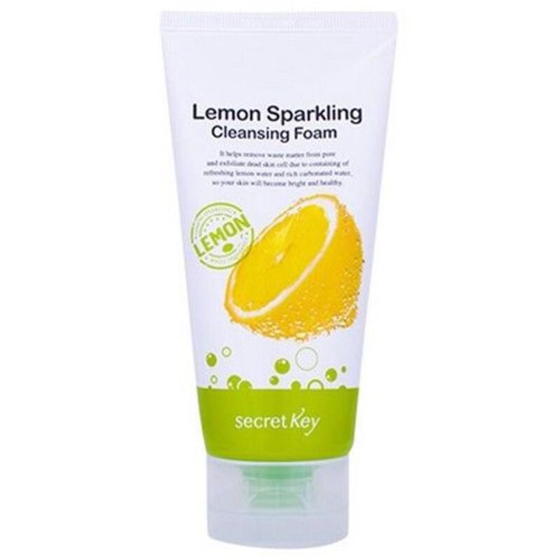 Secret Key Lemon Sparkling Cleansing Foam - valomosios veido putos