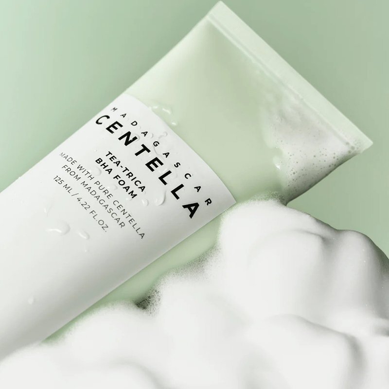 SKIN1004 Madagascar Centella Tea-Trica BHA Foam – valomosios veido putos